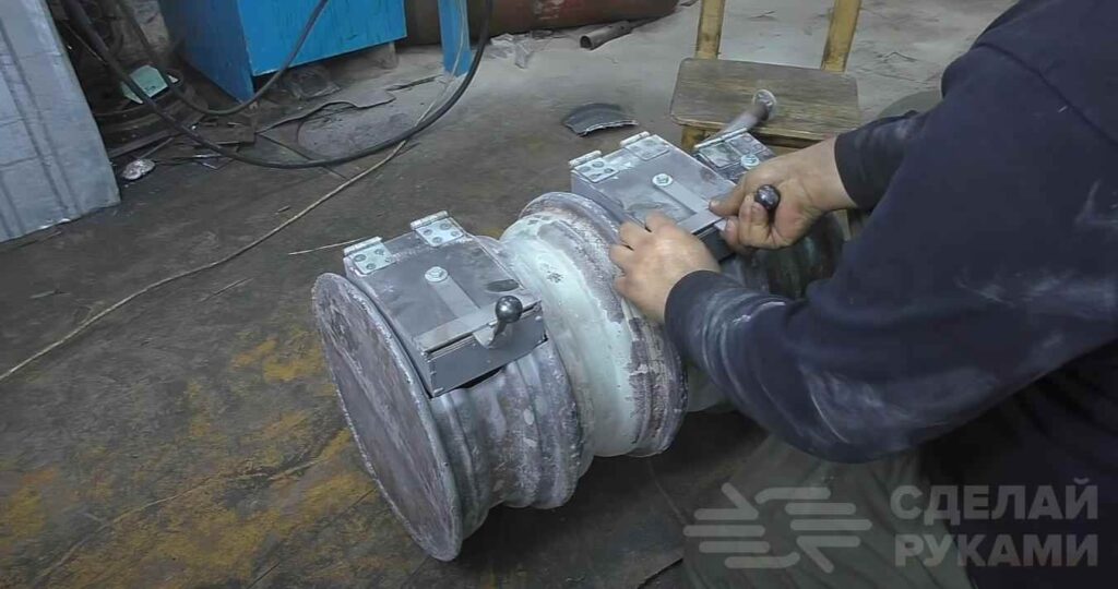 Печь буржуйка из колесных дисков своими руками Печь буржуйка из колесных дисков своими руками