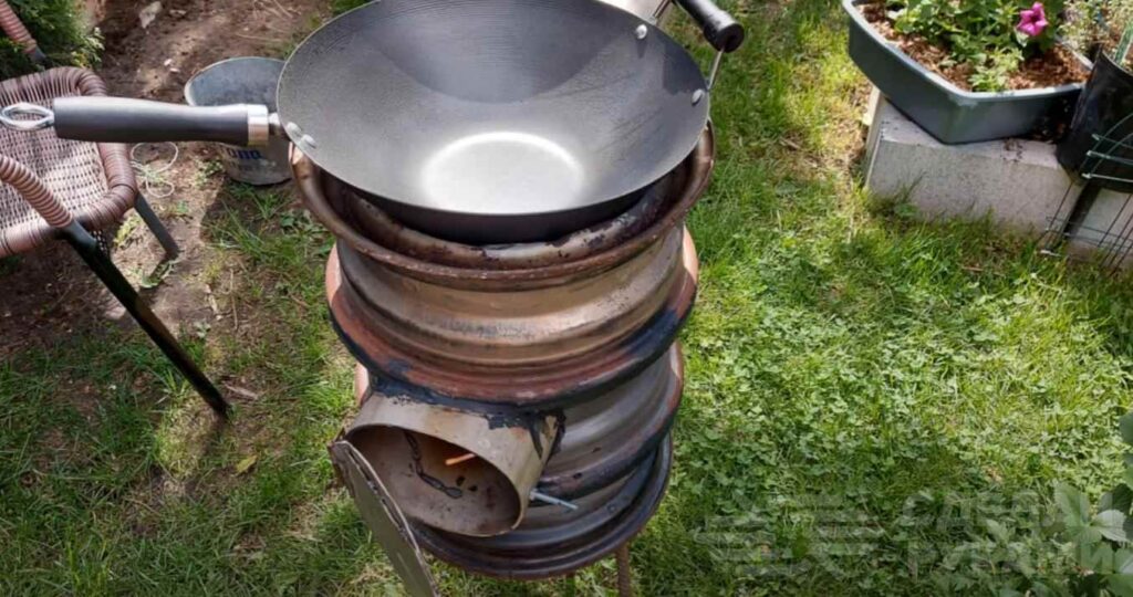 Печь буржуйка из колесных дисков своими руками Печь буржуйка из колесных дисков своими руками